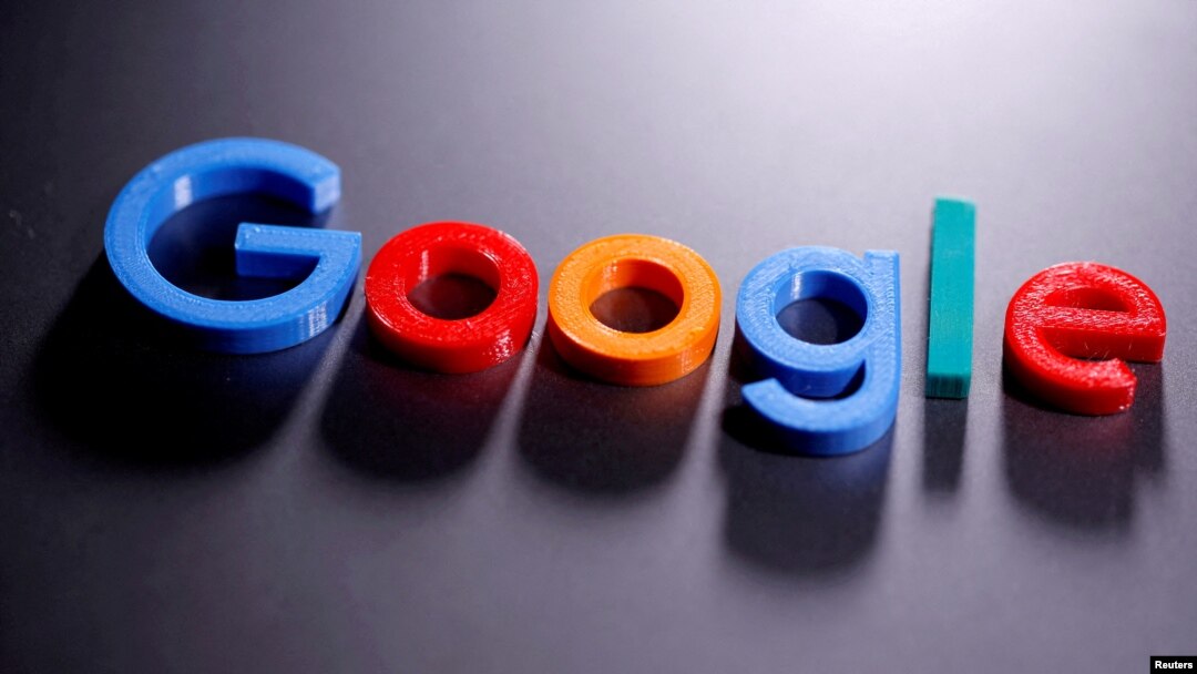 FILE PHOTO: A 3D-printed Google logo is seen in this illustration