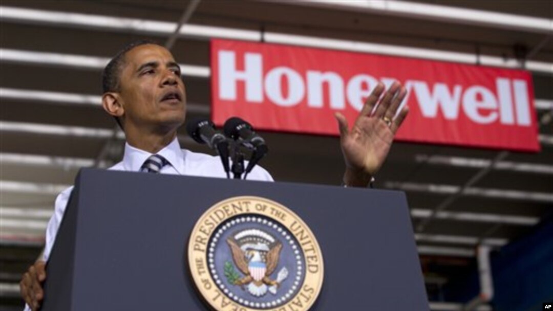 Obama speaks in US state of Minnesota, Jun 1, 2012