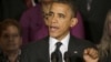 President Barack Obama gestures as he speaks about the economy and the deficit, Nov. 9, 2012, in the East Room of the White House in Washington. 