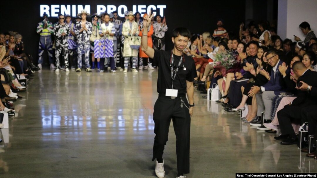 Thai Fashion designer 'Renim Project', Songwut Thongthou walks the runway during the Los Angeles Fashion Week 2019 at the Petersen Automotive Museum in Los Angeles Oct 9, 2019. CA.