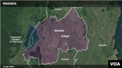 Ramani ya Uganda na Rwanda