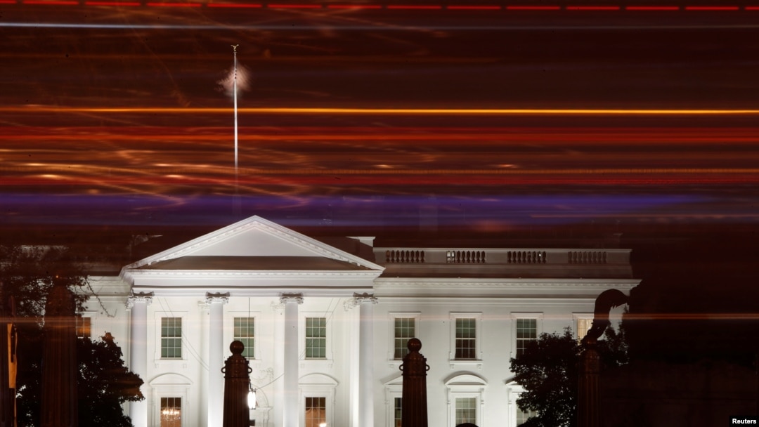 FILE - A view of the White House by night in Washington, Nov. 16, 2019. 