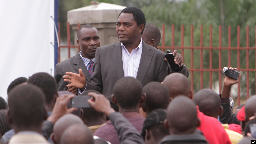 Zambia’s outspoken opposition leader Hakainde Hichilema has been arrested, April 10, 2017, for the second time in about six months.