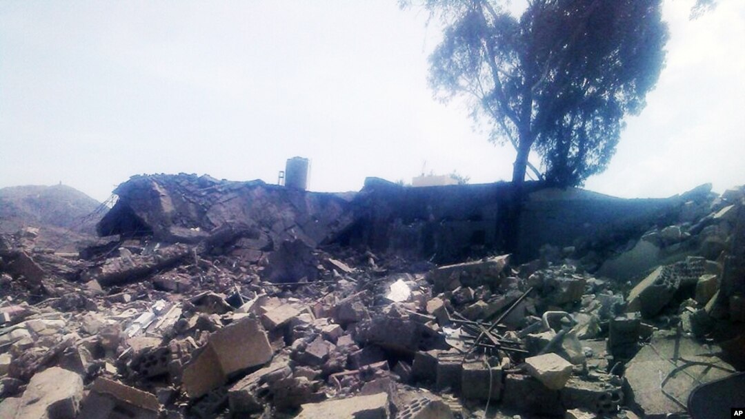 Aftermath of an airstrike on a Médecins Sans Frontières hospital in Saada province, Yemen, Oct. 27, 2015.