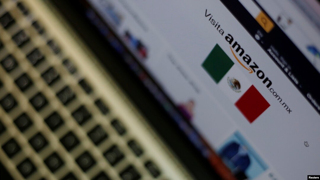 The logo of the web service Amazon is pictured in this June 8, 2017 illustration photo. 