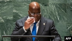 Rais Félix Tshisekedi (Photo by EDUARDO MUNOZ / POOL / AFP)