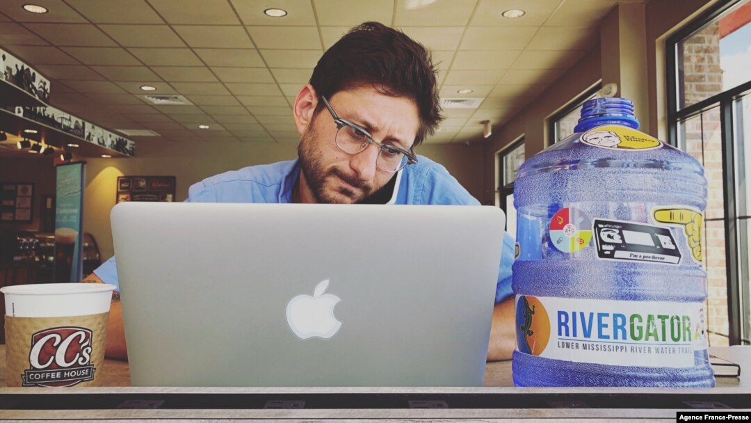 FILE - This undated file photo released June 4, 2021, courtesy of the Fenster family, shows US journalist Danny Fenster working in New Iberia, Louisiana.