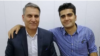 منوچهر بختیاری، در کنار فرزندش پویا بختیاری از کشته‌‌شدگان اعتراضات آبان‌ ۱۳۹۸ 