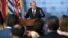 FILE - United Nations Secretary-General Antonio Guterres speaks to reporters during a news conference at U.N. headquarters in New York.